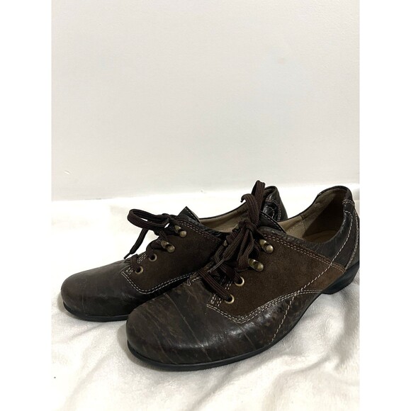 Dromedaris Lace Boot Shoes Size EU 42 US 11.5 Brown Academia Comfort Leather - Picture 1 of 7